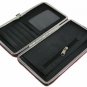 Chicastic Black Glossy Snakeskin Small Flat Hard Clutch Wallet
