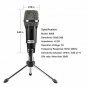 FIFINE USB Microphone, Plug Play Home Studio USB Condenser Microphone for Skype