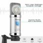 USB Microphone, Alvoxcon Unidirectional Condenser Mic for Computer, PC (Mac/Wind