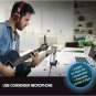 USB Microphone, Alvoxcon Unidirectional Condenser Mic for Computer, PC (Mac/Wind