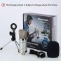 USB Microphone, Alvoxcon Unidirectional Condenser Mic for Computer, PC (Mac/Wind