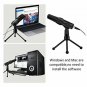 PC Microphone, ELEGIANT Plug Play USB Condenser Microphone Recording Home Stud