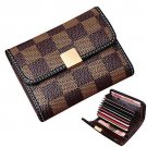 Women's Small Rfid Credit Card Holder Wallet Mini Canvas Leather Coin Purse