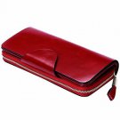 Itslife Large Luxury Women's RFID Blocking Trifold Leather Wallet Zipper Ladies
