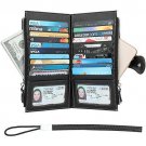 Wallet for Women Womens RFID Blocking Genuine Leather Bifold Multi Credit Card
