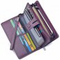 Women's Big Fat RFID Leather Wristlet Wallet Organizer Large Phone Checkbook Ho