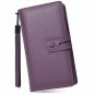 Women's Big Fat RFID Leather Wristlet Wallet Organizer Large Phone Checkbook Ho