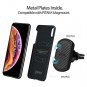 iPhone Xs Max Case 6.5 Inch Real Body Armor Snapon Carbon Fiber Design Black
