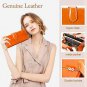 Wallets for women,EGRD Womans RFID Blocking Large Capacity Luxury Wax Genuine Le