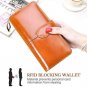 Wallets for women,EGRD Womans RFID Blocking Large Capacity Luxury Wax Genuine Le