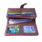 Talendi Women's Vegan Leather Credit Card Holder Wallet Large Capacity Long Bif