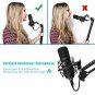 USB Microphone Kit 96KHZ/24BIT Plug  Play MAONO AUA04 USB Computer Cardioid Mi