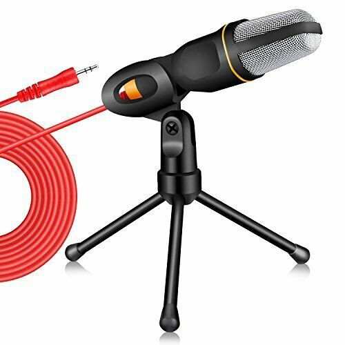 TONOR PC Microphone Computer Condenser Studio Mic 3.5mm Plug  Play for PC Deskt