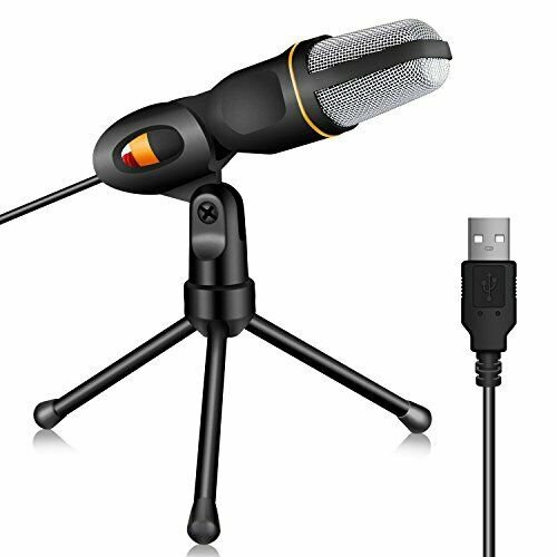 TONOR PC Microphone USB Computer Condenser Studio Mic Plug  Play with Tripod St