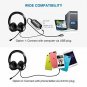 Vtin Headset with Microphone, USB Headset/ 3.5mm Computer Headphone Headset Nois