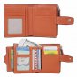 AINIMOER Women's RFID Blocking Leather Small Compact Bifold Zipper Pocket Walle