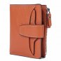 AINIMOER Women's RFID Blocking Leather Small Compact Bifold Zipper Pocket Walle