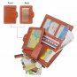 AINIMOER Women's RFID Blocking Leather Small Compact Bifold Zipper Pocket Walle