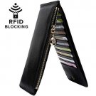YALUXE Women's RFID Blocking Genuine Leather Multi Card Organizer Wallet with Z