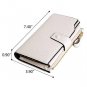 WOZEAH Women's RFID Blocking Large Capacity Luxury Wax PU Leather Clutch Wallet
