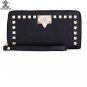 Studded Wristlet Wallet Purses Cell Phone Holder Women Travel RFID Blocking Zip