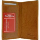 Genuine Leather Checkbook Cover for Men or Women by Marshal
