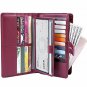 Women's Big Fat Rfid Blocking Leather wallet clutch organizer checkbook holder
