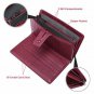 Women's Big Fat Rfid Blocking Leather wallet clutch organizer checkbook holder