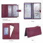 Women's Big Fat Rfid Blocking Leather wallet clutch organizer checkbook holder