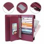 Women's Big Fat Rfid Blocking Leather wallet clutch organizer checkbook holder