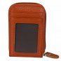 Noedy RFID Blocking Credit Card Case Organizer Genuine Leather ZipAround Securi