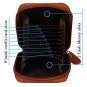 Noedy RFID Blocking Credit Card Case Organizer Genuine Leather ZipAround Securi