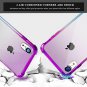 ANOLE Compatible for iPhone XR Case, Clear Slim TPU 3D Diamond Pattern Pink