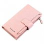 VOCUS RFID Blocking Leather Wallet Large Capacity Zipper Wallet Long Cellphone C