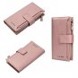 VOCUS RFID Blocking Leather Wallet Large Capacity Zipper Wallet Long Cellphone C