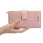 VOCUS RFID Blocking Leather Wallet Large Capacity Zipper Wallet Long Cellphone C