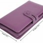 YALUXE Women's RFID Blocking Leather Large Capacity Wallet with Removable Check