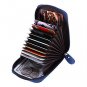 Zipper Credit Card Wallet RFID Credit Card Holder Protector ID Card Window Leath