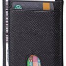 Slim Minimalist Front Pocket RFID Blocking Leather Wallets for Men  Women (Cros