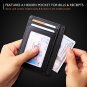 Slim Minimalist Front Pocket RFID Blocking Leather Wallets for Men Women (Cros