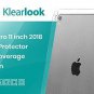 Klearlook Screen Protector Compatible with 2018 New iPad Pro 11 inch, Back Skin