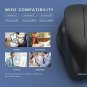 Wireless Mouse, Jelly Comb MV021 2.4Ghz Ergonomic Wireless Mouse with ThumbOper