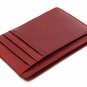 DEEZOMO RFID Blocking Genuine Leather Credit Card Holder Front Pocket Wallet Wit