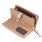 Women's Long Leaf Bifold Wallet Leather Card Holder Purse Clutch Wallet
