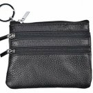 Yeeasy Womens Mini Coin Purse Wallet Genuine Leather Zipper Pouch with Key Ring