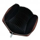 RFIDBlocking Wallet  Credit Card Holder Leather Zip Around Clutch Large Travel