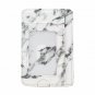 Kandouren Slim RFID Blocking Leather Front Pocket Wallet,White Marble Card Holde