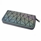 KAISIBO Women Geometric Rhomboids Lattice Luminous Long Wallet Unique Purse for