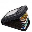 MaxGear RFID Blocking Wallet Credit Card Holder for Travel and Work Genuine Leat