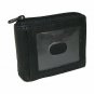 Paul Taylor Black Leather Zip Around Bifold ID Wallet